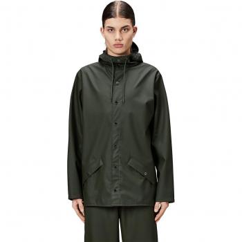 Rains Classic Jacket - Green - Size X-Large - Unisex Waterproof Rain Jacket