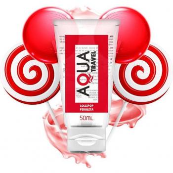 Aqua Travel Lubricante Base Agua Sabor Piruleta 50ml