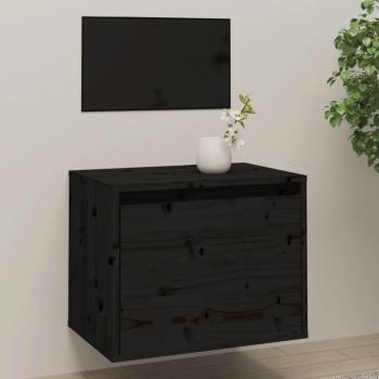 Armario de pared de madera maciza de pino negro 45x30x35 cm para oficina, estudio, sala de estar y dormitorio, mueble de almacenaje estantería/librería/mueble de almacenamiento