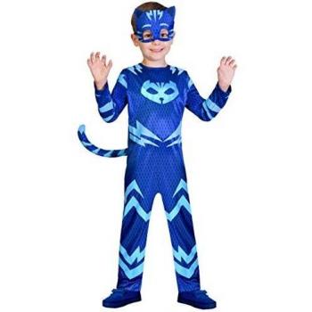 amscan PJMASQUES YO-Catboy - Disfraz para mujer, 9902954, azul, 7/8 años