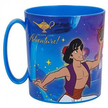 Taza de Plástico Apta para Microondas 350 ml Aladdin Disney