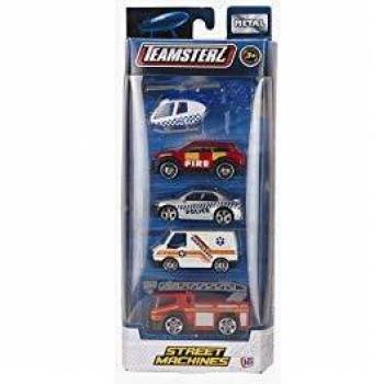 Teamsterz 1416212 Pack 5 Coches Die Cast 1:64 , color/modelo surtido