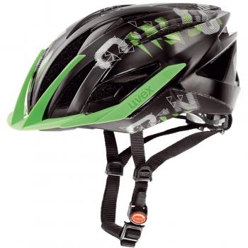 uvex ultra snc - Casco de ciclismo para hombre, color negro / verde, talla 55-58