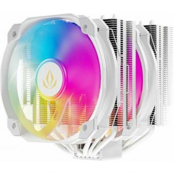 Ventilador de CPU Forgeon Windlord ARGB White 6Pipes Dual Heatsink 2x140mm Blanco