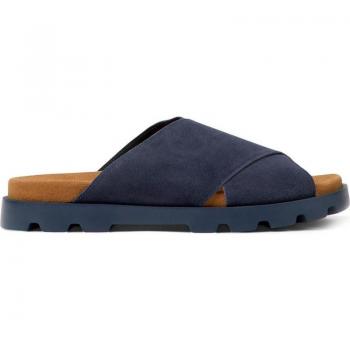 CAMPER Brutus Sandal - Men's Suede Sandals - Blue, Size 45/11