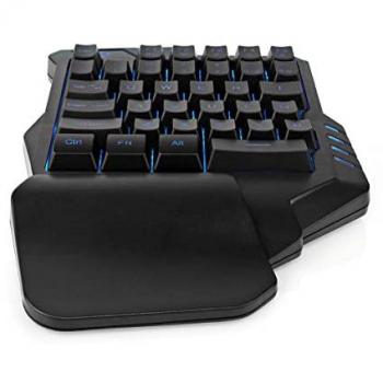 Teclado Gaming USB Tipo A Membrana Retroiluminado RGB Unilateral Universal