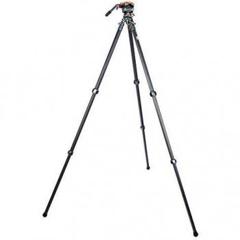 3 Legged Thing Legends Mike Carbon Fibre Levelling Base Tripod - 3 Section Adjustable Camera and Video Levelling-Base Tripod with 3 Detachable Legs