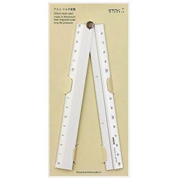 Midori 42253006 - Regla de aluminio