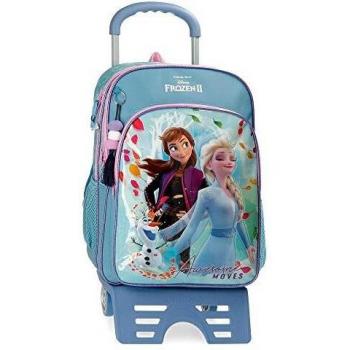 Frozen Awesome Moves Mochila Escolar con Carro, 42cm, Azul