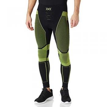 X-Bionic Effektor 4.0 Running, Pantalones funcionales Hombre, Opal Black/Green, XL