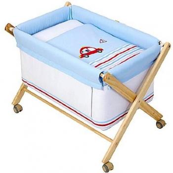Piccolandy 1903075078500 - Mini cuna plegable, color natural