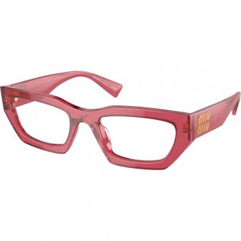 Miu Miu MU03XV 15Q1O1 Women's Eyeglasses Clear Size 51 - Blue Light Block Available