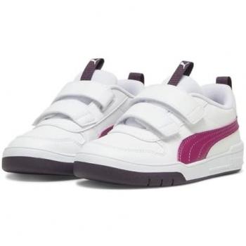 Zapatillas multiflex Puma moda infantil blanco 33, casual, plano, velcro