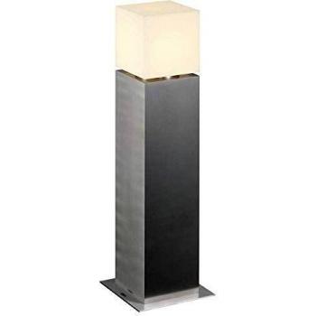 Baliza de pie para exterior SLV SQUARE POLE 60 Acero inoxidable, altura 60 cm, color gris