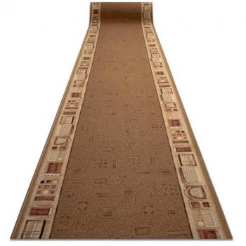 Alfombra de Pasillo Antideslizante Jena Beige 80x200 cm con Refuerzo de Goma