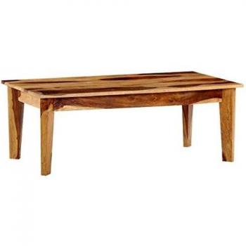 Mesa de centro de madera maciza de sheesham 110x60x40 cm