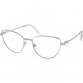 Swarovski SK1007 4001 Women's Cat Eye Optical Frames Silver Metal Size 55