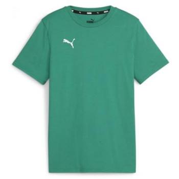 Camiseta Casual de Manga Corta Puma Teamgoal para Niños Verde y Blanco F05 116