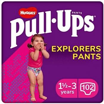 Pañales Huggies Pull-Ups para Niña Talla 5 con 34 Unidades