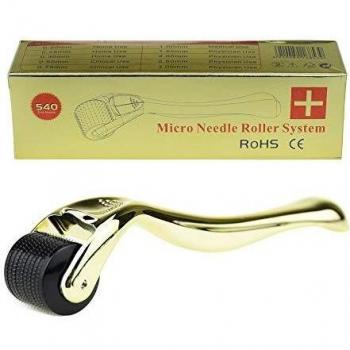 TBPHP Micro Needle Roller,540 microagujas de acero inoxidable quirúrgico de 0.5mm de grosor,Reducir la Hiperpigmentación,Reducir Ojo Líneas Finas, Crecimiento del Cabello