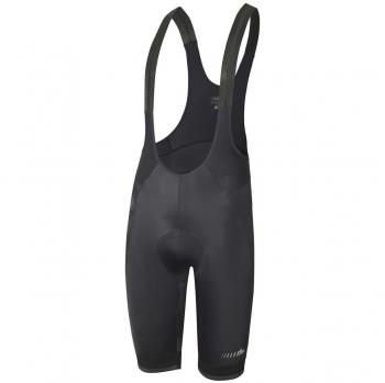 Culote de ciclismo Rh+ Prime Evo Negro - Talla XXL, características: tejido elástico, almohadilla ergonómica, costuras planas, tirantes de malla transpirable, diseño ajustado y reflectante