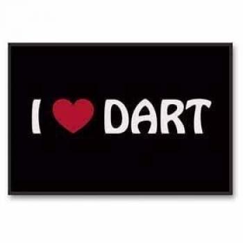 'Schmutzfangmatte de Matte I Love Dart 