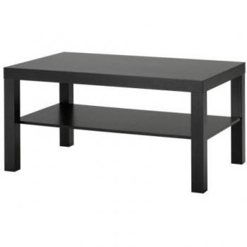 Ikea Mesa de sofá Lack, Color Negro marrón, 90 x 55 cm