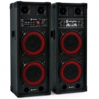 Altavoces Skytec SPB-28 - activo-pasivo, 800W, 2x20cm Woofer