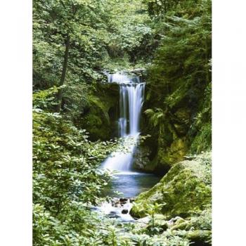 1art1 Bosques Waterfall In Spring 4-Parts Póster Fotomural 254x183 cm