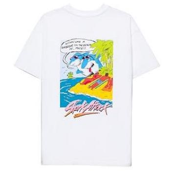 Camiseta Surf Casual Tiburón Barbeque 100% Algodón Manga Corta Unisex Estilo Vintage Retro Australia Años 80 y 90