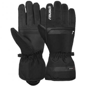 Guantes de esquí Reusch Snow King, impermeables, aislantes térmicos, con palma de cuero sintético, puños ajustables y forro suave