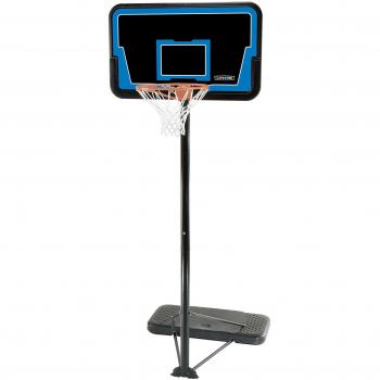 Lifetime Adjustable Portable Basketball Hoop 44 Inch Black/Orange/Blue 296.6cm H X 111.7cm W X 53.3cm D