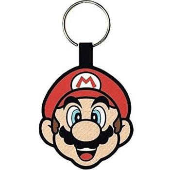 Pyramid International Super Mario (Face) Llaveros Tejidos, Multi, Talla única Unisex Adulto