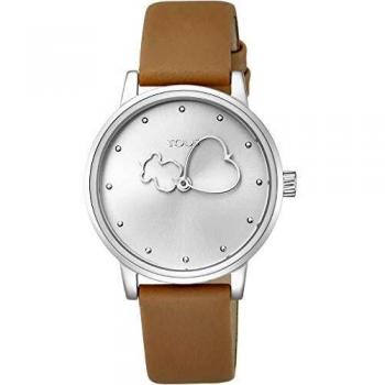 Reloj Bear Time de Acero (Piel marrón)