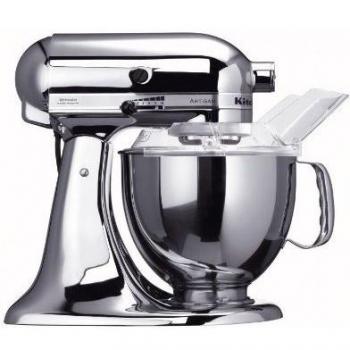 KitchenAid Artisan - Batidora amasadora, 300 W, 220 - 240 V, 221 x 358 x 353 mm, color plata