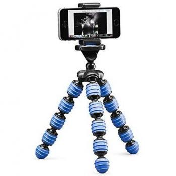 Tripode Cullmann Alpha 350 Móvil para Teléfono, 3 Patas, Negro y Azul