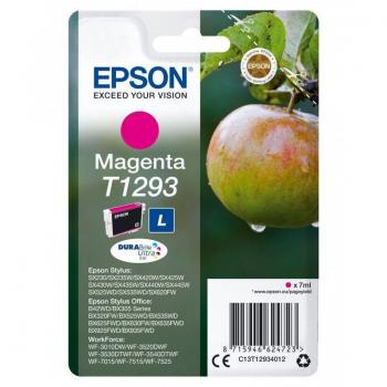 Cartucho de tinta Epson T1293 Magenta - Manzana - 1 unidad, compatible con impresoras Epson, alto rendimiento, calidad de impresión profesional