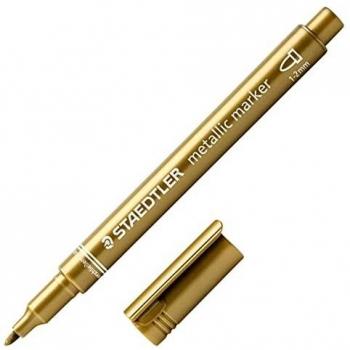 ROTULADOR STAEDTLER METALLIC MARKER ORO 10UD
