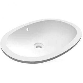 Lavabo bajo encimera ovalado 55x41 cm blanco Rak Ceramics