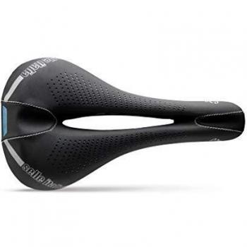 Selle Italia - Sillìn Bicicleta de Carretera Lady E-Bike Gel Flow, Rail Manganese Tubo Ø7, Sillìn Road Gran Turismo Fibra-tek, Comfort Gel, Amortiguador