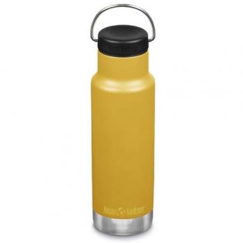 Botella térmica Klean Kanteen Insulated Classic 12oz (355ml) con tapa Loop, color amarillo