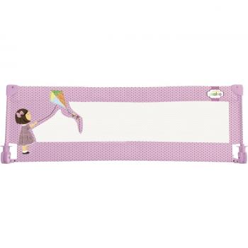 Asalvo 11527 barrera de cama 150 cm para bebes diseno cometa color rosa
