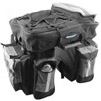 MACH - 975 : Alforjas bolsas bicicleta oversize al portabulto trasero 64L bici bicicleta