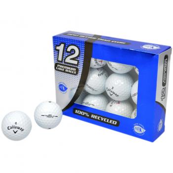 Callaway Golfbälle 12 Diablo Lake A-Qualität Lote Pelotas de Golf, Grado A, recuperadas, Unisex, Blanco