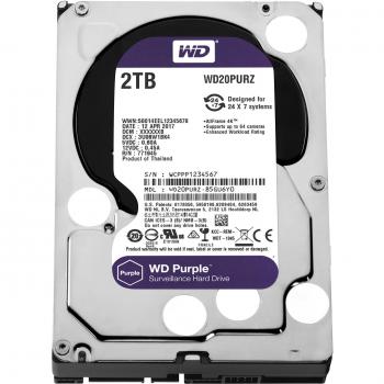 Disco Duro Interno Western Digital Purple 2TB, Serial ATA III, 3.5, Sistema de Vigilancia, 5400 RPM, Buffer 64MB