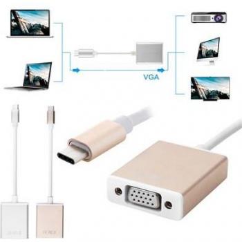 Adaptador USB-C a VGA para Apple MacBook con Multi-Compatibilidad