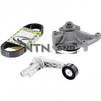 Bomba de agua + kit de correa poli V SNR KAP859.400 para CITROËN: C4, C4 Picasso, Berlingo, C5, C3, C3 Picasso, C5 Aircross,
