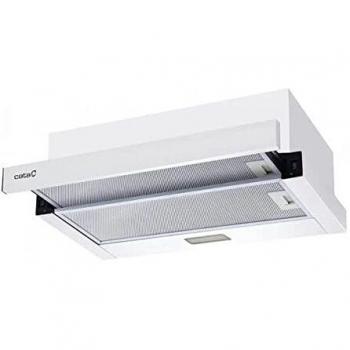 CATA | Campana extractora de cocina | Modelo TFB-5160 WH | Campana Telescópica | 2 Niveles de Potencia | Capacidad de 300 m3/h | Clase de Eficiencia Energética C