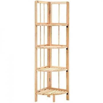vidaXL Estantería Esquina Madera Cedro 27x27x110 cm Estante Repisa Organizador