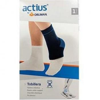 Tobillera Elástica Actius T1 para Soporte y Protección de Tobillos - Unidad